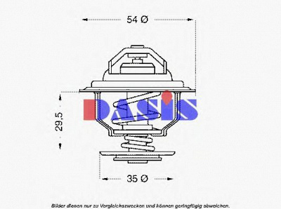 AKS DASIS 751940n -  Термостат, охлаждающая жидкость